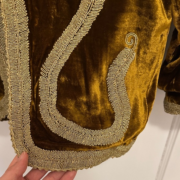 Chasing Unicorns California Sunset Deep Brown Cropped Jacket - Picture 3 of 10